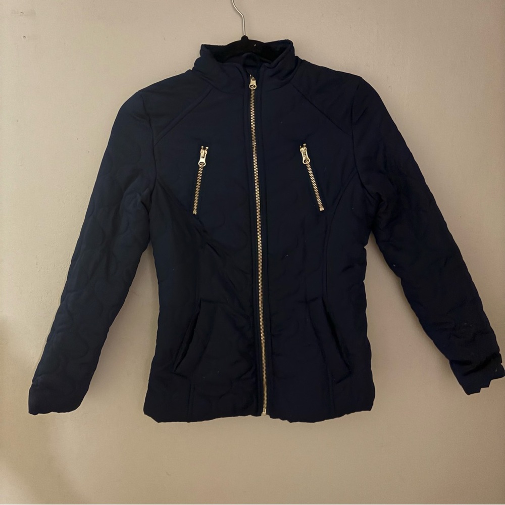 SO Kids Navy Jacket with Gold Zippers - Picture 2 of 2